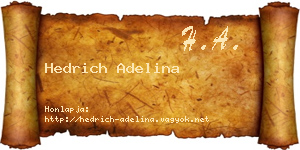 Hedrich Adelina névjegykártya